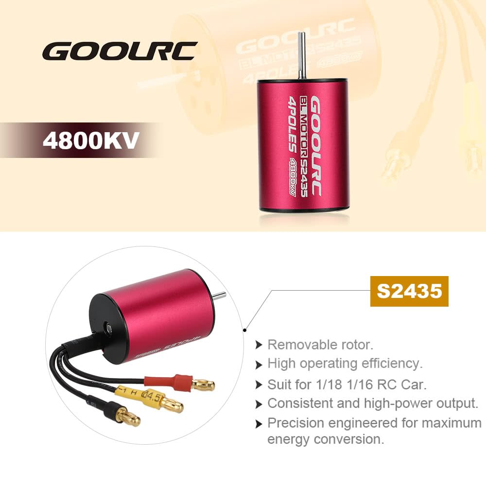Amazon.com: GoolRC S2435 Waterproof Brushless Motor and ESC Combo